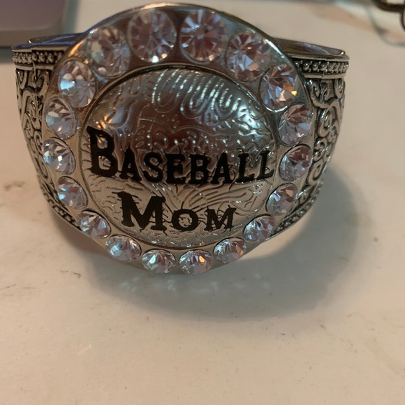 Rhinestone Baseball Mom Cuff Bling - Picture 6 of 7